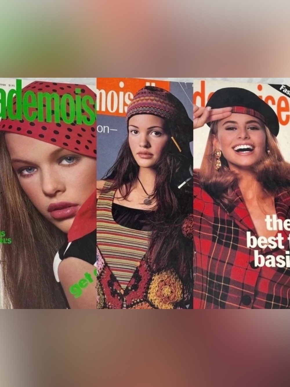 3 Mademoiselle magazines